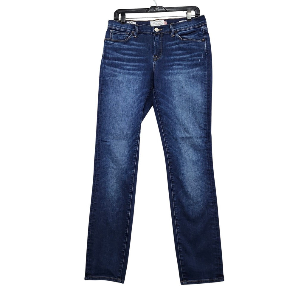 Lucky Brand Brooke Skinny Jeans Women 10/30‎ Dark Wash Excellent White Oak Denim